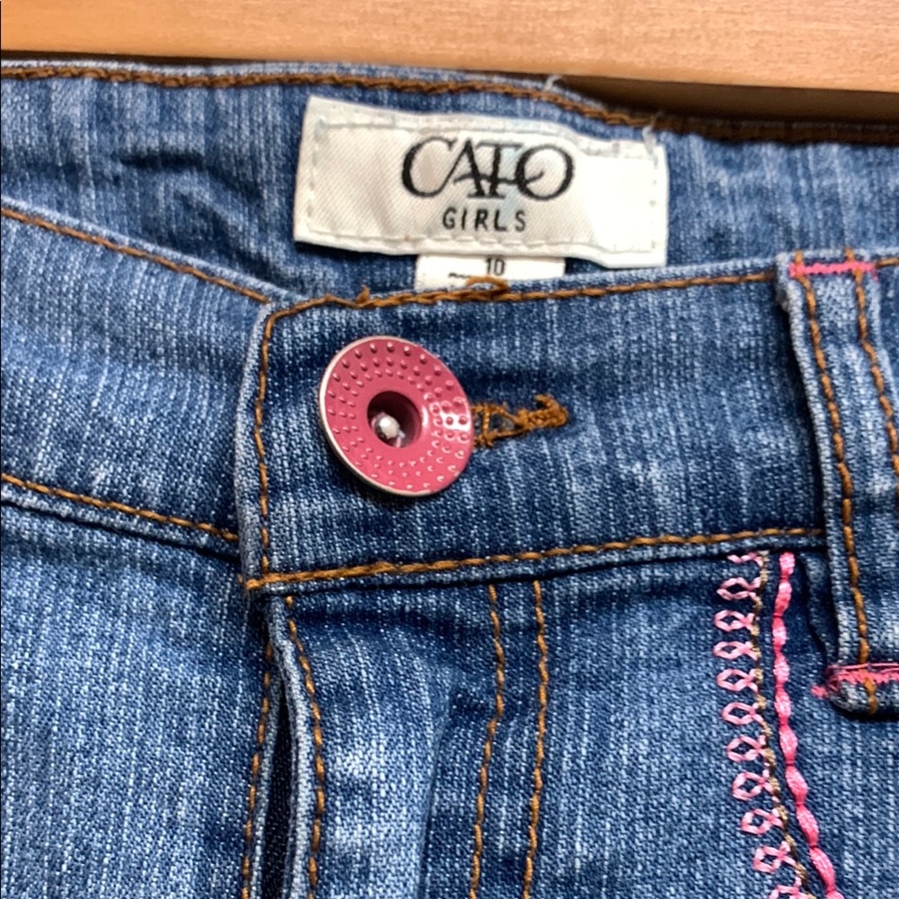 Cato Blue Jeans with Stylish Decorative Stitching
